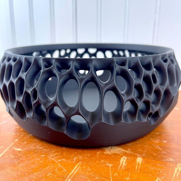 "Virus" Catch-All Bowl, Modern Decorative Bowl, Unique Hole Design - Picture 6 of 10